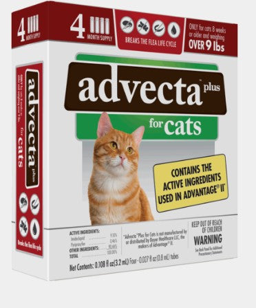 Advecta Plus Flea Protection for Cats Over 9 Lbs