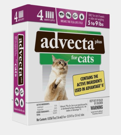 Advecta Plus Flea Protection for Cats 5-9 Lbs